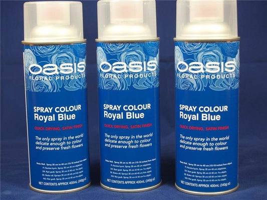 Oasis Flower Colour Spray Paint  400ml Can Royal Blue (2899)