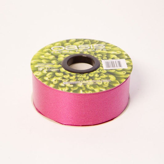 91m Roll - 50mm Florist Poly Ribbon Wedding Flower Floral Burgundy Colour