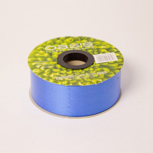 91m Roll - 50mm Florist Poly Ribbon Wedding Flower Floral Royal Blue Colour