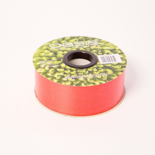 91m Roll - 50mm Florist Poly Ribbon Wedding Flower Floral Red Colour