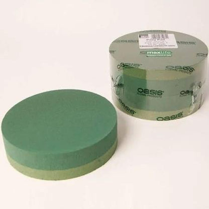 2 x Smithers Oasis 10" Wet Foam Posy Pads – Fresh Flower Foam Arrangement Bases (3694)