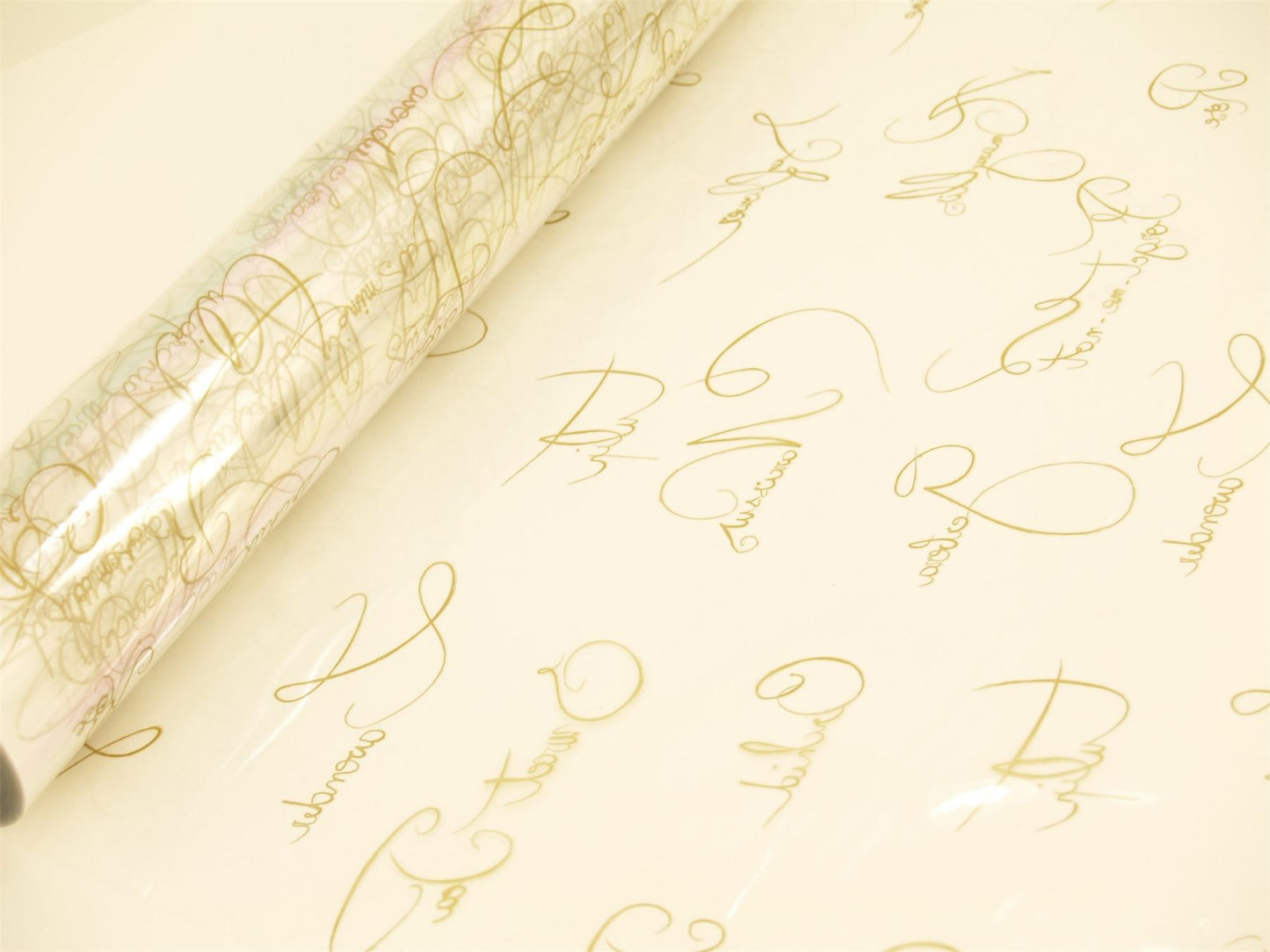 5m, 10m, 20m, 50m, 100m Script Florist Film Cellophane Gift Wrap