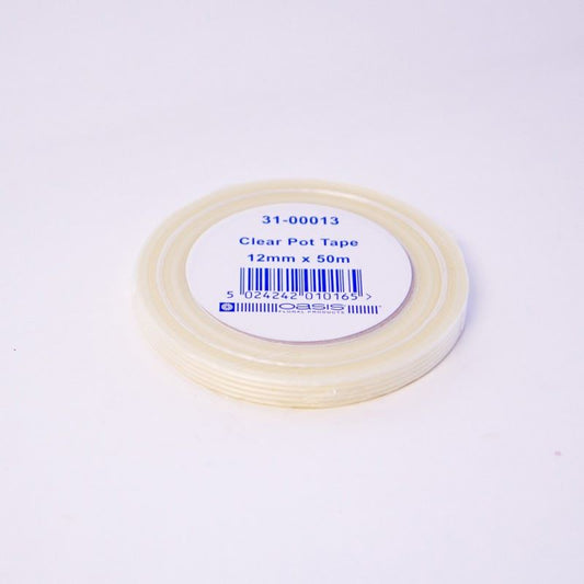 12mm x 50m Oasis Pot Tape Clear (3483)