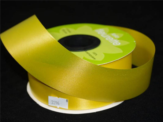 2" X 100 Yards or 5cm x 91m Florist Poly Ribbon Reel Yellow (2396)