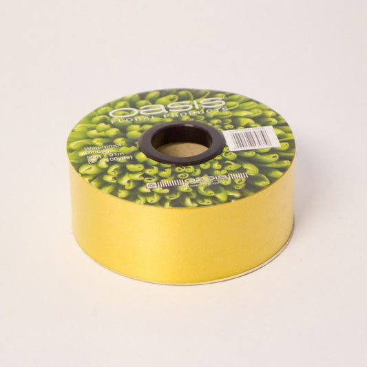 91m Roll - 50mm Florist Poly Ribbon Wedding Flower Floral Old Gold Colour