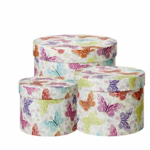 Smithers Oasis Papillion Floral Lined Hat Box Set of 3