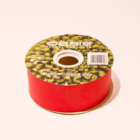 91m Roll - 50mm Florist Poly Ribbon Wedding Flower Rich Red Colour