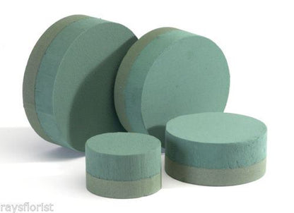 2 x Smithers Oasis 10" Wet Foam Posy Pads – Fresh Flower Foam Arrangement Bases (3694)