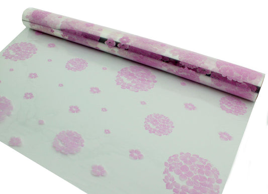 Hydrangea Pink Blooms Florist Cellophane Roll Film Hamper Gift Wrap