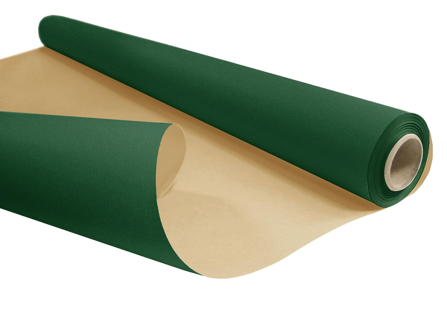 50cm x 100m Premium Pure 50Gsm Ribbed Kraft paper Roll Green (4914)