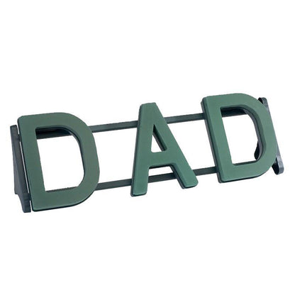 DAD Funeral Name Letters Tribute on a Naylorbase Frame by Smithers Oasis (2873)