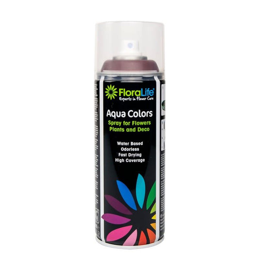 400ml Oasis Water Based Floralife® Aqua Color Spray Paint Dark Brown