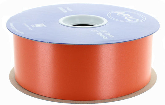 2" X 100 Yards or 5cm x 91m Florist Poly Ribbon Reel Orange 4714