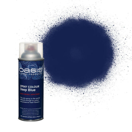 Oasis Flower Colour Spray Paint  400ml Can Deep Blue (4927)