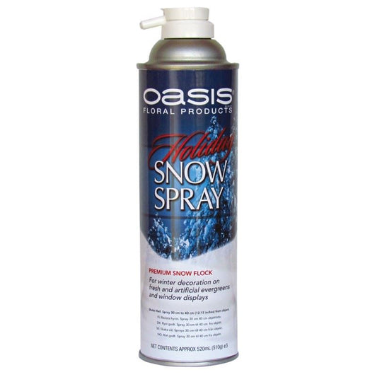 OASIS FLORISTRY & Model CRAFT HOLIDAY SNOW SPRAY PREMIUM 600ml FLOCK -EVERGREENS