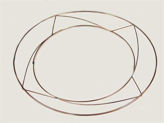 20 Raised WIRE COPPER WREATH RINGS FRAMES CHRISTMAS HOLLY FUNERAL 31cm (3894)